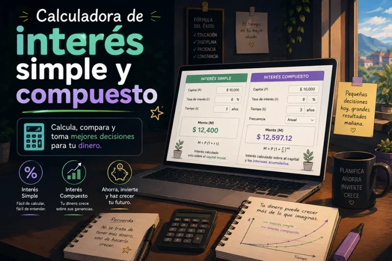 Calculadora de interés simple y compuesto