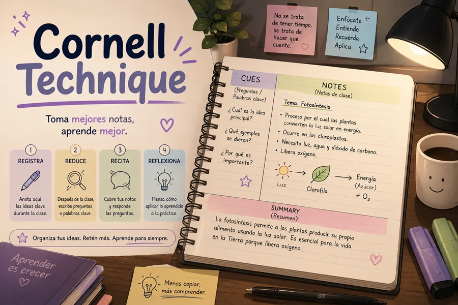 Plantilla del método Cornell